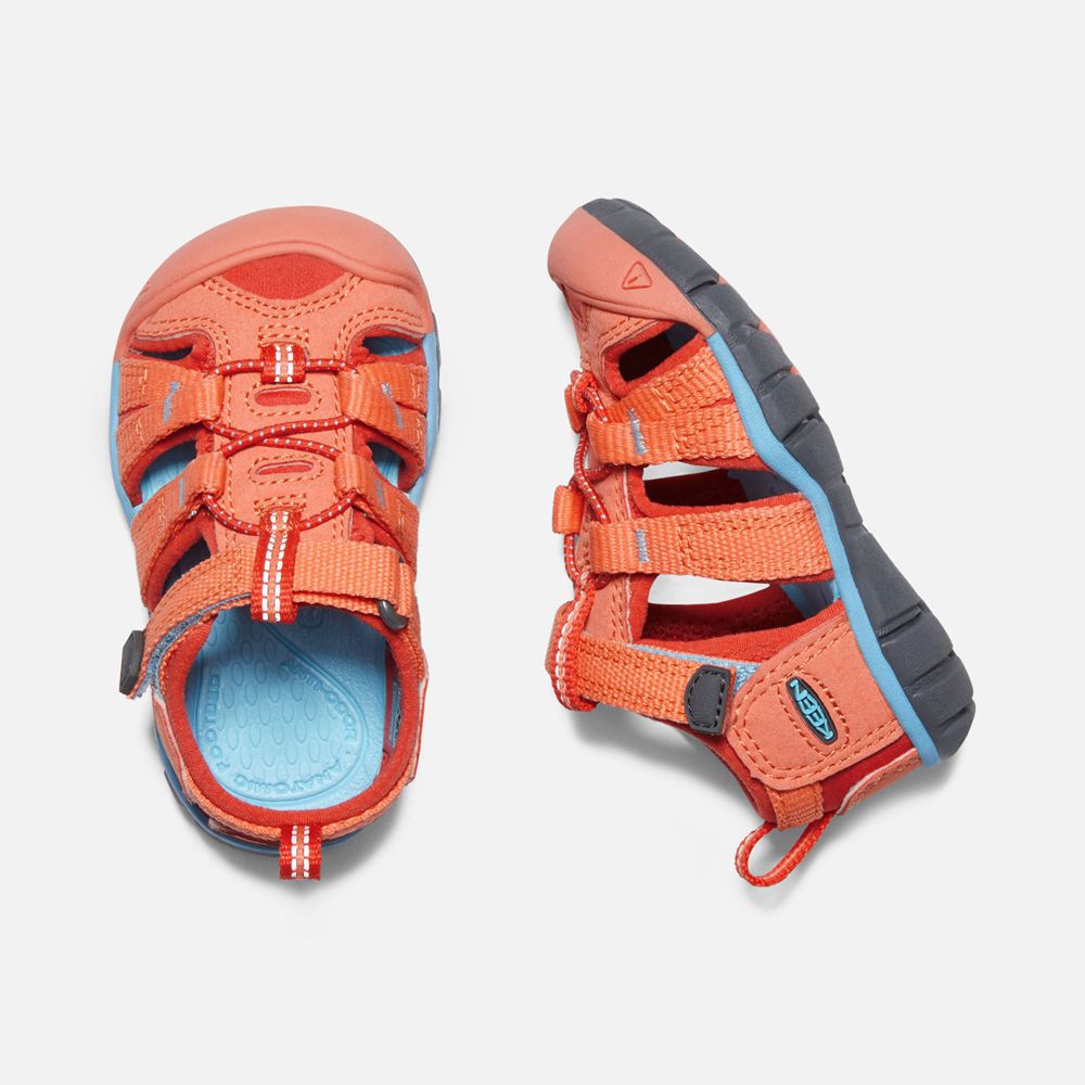 Sandalias Keen Mexico Coral/Rojos - Niños Seacamp Ii Cnx - CI5602893